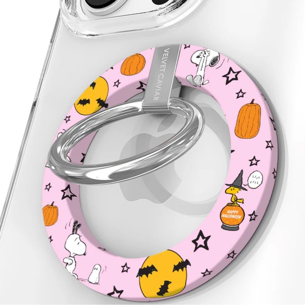 Velvet Caviar Pink Halloween Snoopy Phone Ring Holder